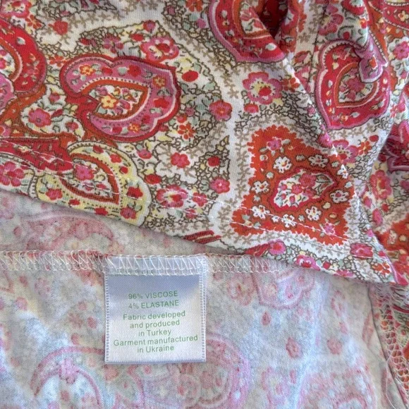 Garnet Hill Long Tier Garden Maxi Dress M - Picture 7 of 9